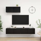 vidaXL TV ormarići 3 kom crni od iverice Cijene