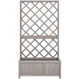 Maison Chic Vrtno cvetlično korito - Cvetlični Lonec z mrežo sivo 70x30x135 cm les jelke, (21790423) Cene