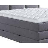 MID.YOU POSTELJA BOXSPRING 200 cm x 220 cm , tekstil temno siva | Shoptok.si