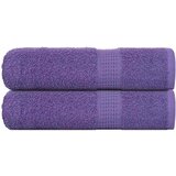 vidaXL Brisače za tuširanje 2 kos vijolična 70x140 cm 360 g/m² bombaž | Shoptok.si