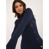 Wool Fashion Italia Dress-AT-SK-2345-2.32-navy blue | Shoptok.si