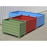 eurokraft pro Zbiralnik, prostornina 1,0 m³, rumeno oranžen | Shoptok.si