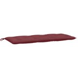 Jastuk za vrtnu klupu crvena boja vina 120x50x7 cm od tkanine | shoptok.hr
