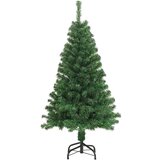 vidaXL Umestno božično drevo Zelena 150 cm PVC, jeklo in plastika | Shoptok.si