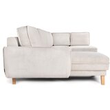 Bonami Selection Bež sklopiva kutna garnitura od samta (s desnim kutom/u obliku slova "U") Tori – | shoptok.hr
