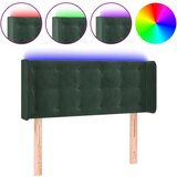  The Living Store LED posteljno vzglavje temno zeleno 83x16x78/88 cm žamet - LED Vzglavje, (21487865) | Shoptok.si