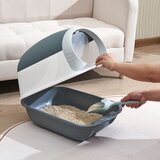  toalet za mačke Covered Cat Box Sivi 50x35x36 cm | ePonuda.com