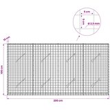 Gabion s žicom debljine 3,5 mm i mrežom 5x5 cm 200x10x100 cm | shoptok.hr
