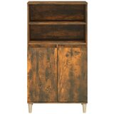  Visoka komoda dimljenog hrasta 60x36x110 cm konstruiranog drva | shoptok.hr