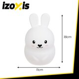Izoxis dječja RGB noćna lampa zec s daljinskim | shoptok.hr