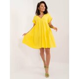 Fashion Hunters Yellow Everyday Oversize Dress cene