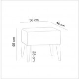 Atelier Del Sofa tabure zeni puf dark blue | ePonuda.com