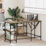 vidaXL Stol Umjetnički hrast 139 x 139 x 75 cm Konstruirano drvo | shoptok.hr