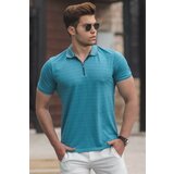 Madmext Men's Green Polo Neck Knitwear T-Shirt 5117 Cene