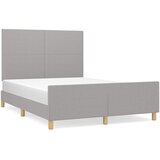  Okvir za krevet bez madraca svjetlosivi 140 x 190 cm od tkanine | shoptok.hr