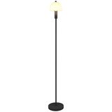  Črna stoječa svetilka s steklenim senčilom (višina 120 cm) Glenn – | Shoptok.si