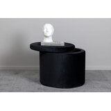 Venture Home puf s prostorom za pohranu Dunken ⌀51 cm, crna | shoptok.hr