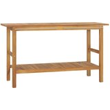The Living Store Kopalniška omarica za umivalnik trdna tikovina 132x45x75 cm - Kopalniška Omarica, (21436541) Cene