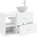  Set namještaja za kupaonicu 2 pcs Bijela Konstruirano drvo | shoptok.hr