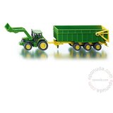 Siku Traktor John Deere s sprednjim nakladalnikom in prikolico Cene