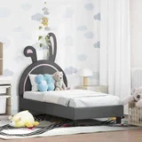 Posteljica za malčke z vzglavjem Svetlo siva 70 x 140 cm PU, (5000104861)