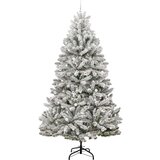 vidaXL Umestno božično drevo Zelena in Bela 300 cm PVC in kovina | Shoptok.si