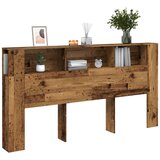  Uzglavlje s ormarićem boja taro drvo 200x18,5x102,5 cm drveni | shoptok.hr