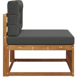  Vanjska srednja sofa Čvrsto drvo akacije Prirodna | shoptok.hr