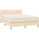  box spring s madracem LED krem 140x200 cm od tkanine | shoptok.hr