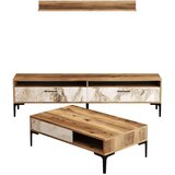 Woody Fashion set za dnevnu sobu istanbul walnut white marble Cene
