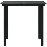  5-dijelni vrtni blagovaonski set s jastucima crni | shoptok.hr