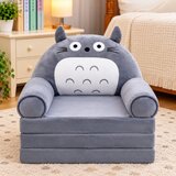  Dečija rasklopiva plišana foteljica 2u1 Wise Owl siva - 3 sloja ( KLK2693-WOS ) | Eponuda.com