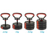 EB FIT podesivi kompozitni kettlebell 10 kg – 4 × 2,5 kg, podesiva težina | shoptok.hr