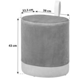 MID.YOU TABURE, umetna masa, tekstil, leseni material modra, črna | Shoptok.si