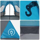  Teepee šator s krovom s pohranom Plava 720 x 465 x 295 cm | shoptok.hr
