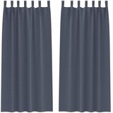  Zavjese za blackout s prstenovima 2 kom. Antracit 225 x 140 cm | shoptok.hr