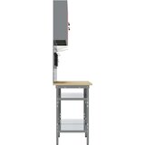  Set radnog stola 8 kom. Crvena i siva Čelik s prahom premazan | shoptok.hr