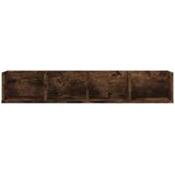  Zidna polica za CD-ove boja dimljenog hrasta 100x18x18cm drvena | shoptok.hr