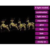  LED Riječni jeleni s 80 LED svjetlima 4 pcs Zlatno PET | shoptok.hr
