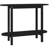  Konzolni stol crni 110 x 40 x 80cm od masivne borovine | shoptok.hr