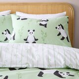 Catherine Lansfield Zelena dječja posteljina za krevet za jednu osobu 135x200 cm Panda Paws – | shoptok.hr