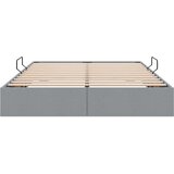  Krevet s od storage Svijetlo siva 135 x 190 cm tkanina | shoptok.hr