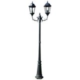  Vrtna stupna svjetiljka 230 cm tamnozelena/crna aluminijska | shoptok.hr