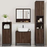 vidaXL 4-dijelni set kupaonskog namještaja boja smeđeg hrasta drveni | shoptok.hr