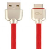 Gembird CC USB2R AMCM 1M R Premium rubber Type C USB charging and data cable, 1m, red Cene