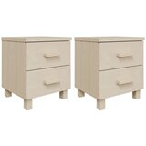 Maison Chic Dvo delni komplet Nočne omarice - Nočne mize HAMAR medeno rjava 40x35x44,5 cm borovina, (21686781) Cene