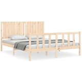 Maison Chic Posteljni okvir - Dvoposteljna postelja - Zakonska postelja brez vzmetnice 160x200 cm trdna borovina-J3299, (21776010) | Shoptok.si