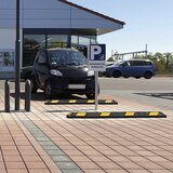 Elit Podstavek za senčnik Temno siva lesena podoba 100 x 100 x 4 cm, (5000072679) | Shoptok.si