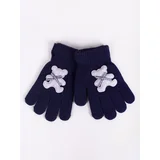 Yoclub Kids's Gloves RED-0235G-AA5B-001 Navy Blue