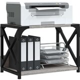  Stalak za pisač 2 razine siva boja hrasta 44x26x31 5 cm drveni | shoptok.hr